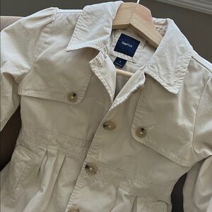 GAP Off-White Button-Up Jacket